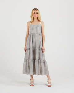 Jenna Dress (blue plaid)