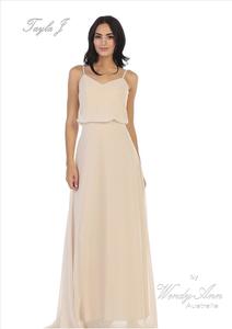 Spag Strap Drape Top WAT8133 Champagne