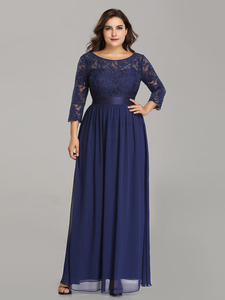 Elegant Empire Waist EFEP07412 Navy