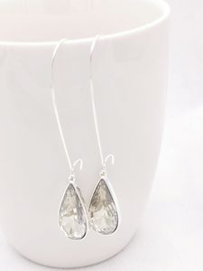 Accessories – Etcetera Bridal: Silver shade teardrop large EWWL035