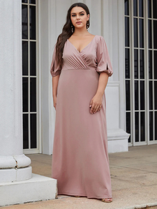 Ball Gowns – Etcetera Bridal: Long sleeve cross front EFEP80106 Orchid