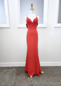 Ball Gowns – Etcetera Bridal: Cowl back JBFE3127 Red