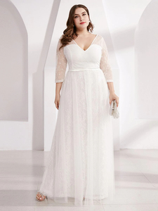 Bridal – Etcetera Bridal: Curve 3/4 Sleeve lace gown EP00806