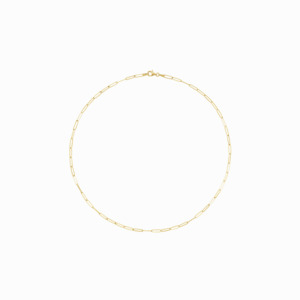 Necklace: The Fine Paperclip Chain -14K