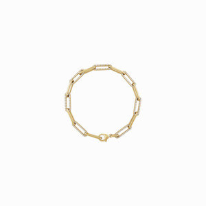 The Diamond Link Bracelet -14K