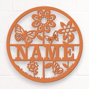 Custom Name Sign – Butterfly