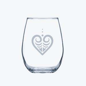 Products: Etched Stemless Wine Glass
