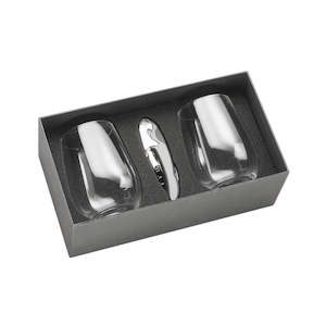 Corporate Gifts: Etched Wine Glass Set - Stemless