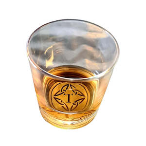 Personalised Gifts: Luxury Bottom Engraved Glass Tumblers