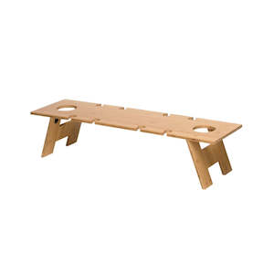 Personalised Gifts: Engraved Foldable/Packable Bamboo Table