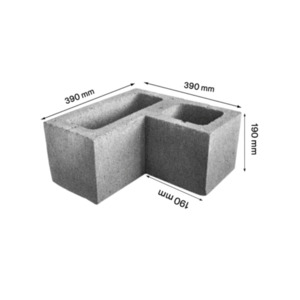 Products: Pier Concrete Block NZ 20.33 Reinforced Corner Block