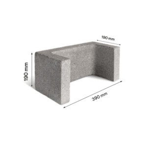 Products: Pilaster Concrete Block 20.34 C-Type Structural Column
