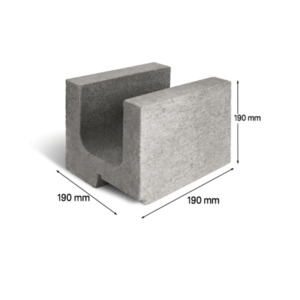 Products: Rebate Lintel Block NZ 20.11R Load-Bearing Masonry Lintel