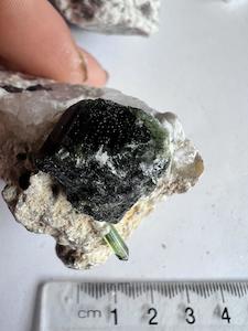 Natural Tourmaline Gemstone With Mother Rock Ethical Trade New Zealand