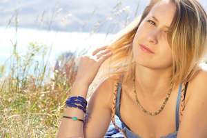 Products: Handmade Tourmaline Necklace With For Meditation Ethical Trade New Zealand