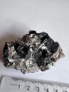 Natural Tourmaline Gemstone With Mother Rock Base Raw Elegance For Collectors An&hellip;