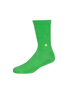All Socks Exc Moto: Boys Crew Sock - Amazon Green