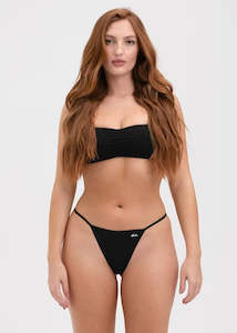 Womensbottoms: Midnight Black G String