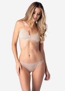 Womens Seamless Thong: Seamless Thong - Nude