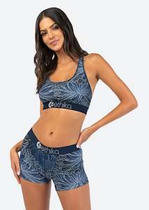 Womens Sports Bras: Silver Bloom Sports Bra