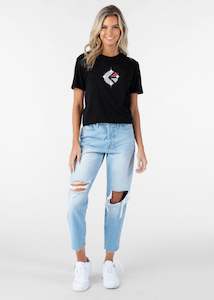 Womens Sale: Womens Familie Trophy Tee - Black