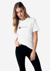 Womens Apparel: Matte Logo Tee White