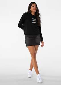 Womens Ethika Poetry Sweatshirt - Black