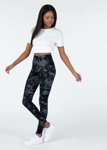 Womens Pants Tights: Smoke Dye High Waisted Tight