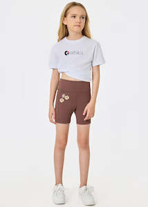 Girls Palms Biker Short