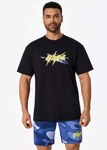 Mens Bolt Camo Tee - Black/Yellow