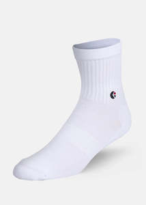 Mens Socks: Mens Ankle Sock - White