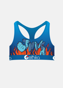 Girls Down In Flames Sports Bra