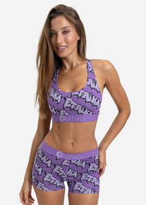 Womens Drip Wave Sports Bra