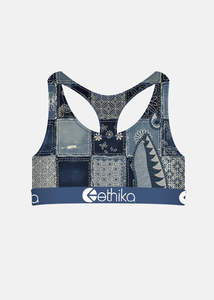Girls: Girls Bomber Sashiko Sports Bra