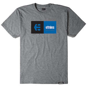 Under 50: ETNIES EBLOCK TEE [GREY/HEATHER]