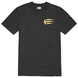Under 50: ETNIES JOSLIN SS TEE [BLACK/GOLD]