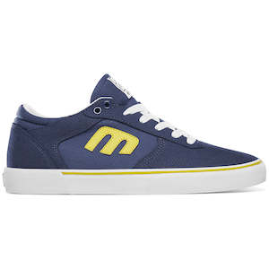 S3 Size 10: ETNIES WINDROW VULC X SHEEP [NAVY/YELLOW/WHITE]
