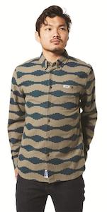 100 150: ETNIES CHAIN GANG LS WOVEN [KHAKI]