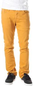 100 150: ETNIES SLIM FIT DENIM PANTS [GOLD]