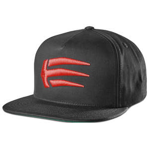 Mens: ETNIES JOSLIN SNAPBACK [BLACK/RED] OS