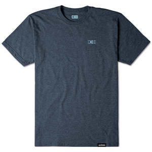 Mens: ETNIES TOTEM EMB TEE [NAVY/HEATHER] XL