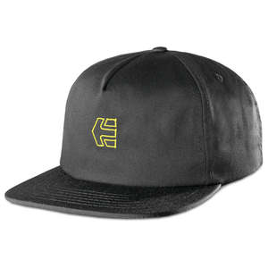 ETNIES ICON STRAPBACK HAT [BLACK/YELLOW] OS