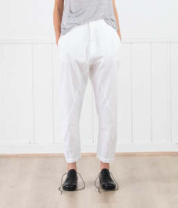 Transit Par-Such Cotton Pant White