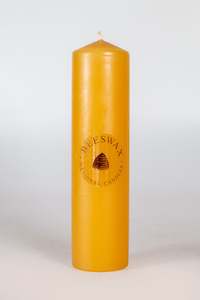 Yellow Beeswax Pillar Candle 50 mm x 200mm
