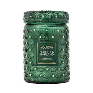 Voluspa Candle Noble Fir Garland - Glass Lid