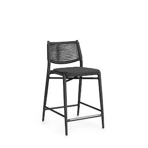 Bar Counter Stools: Cody Outdoor 24" Counter Stool Midnight