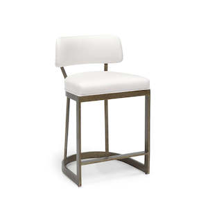Bar Counter Stools: Conrad 24" Counter Barstool, Gold