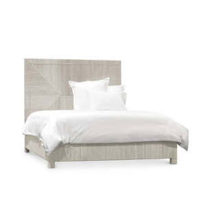 Beds Headboards: Woodside Bed, Queen, White Sand