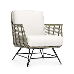Outdoor Occasional Chairs: Hermosa Outdoor Lounge Chair, Grey