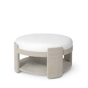 On Sale: Faye Ottoman Large White Sand